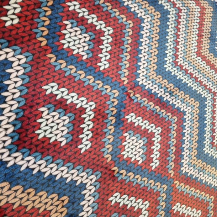 Tela de Coralina Diseño Punto Tricot Multicolor (ancho 1,55M) - Imagen 3