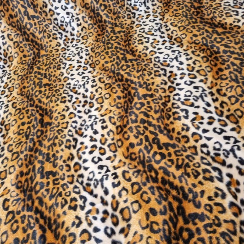 Tela de Piel Sintética Leopardo Bicolor Animal Print (ancho 1,50M) - Imagen 2