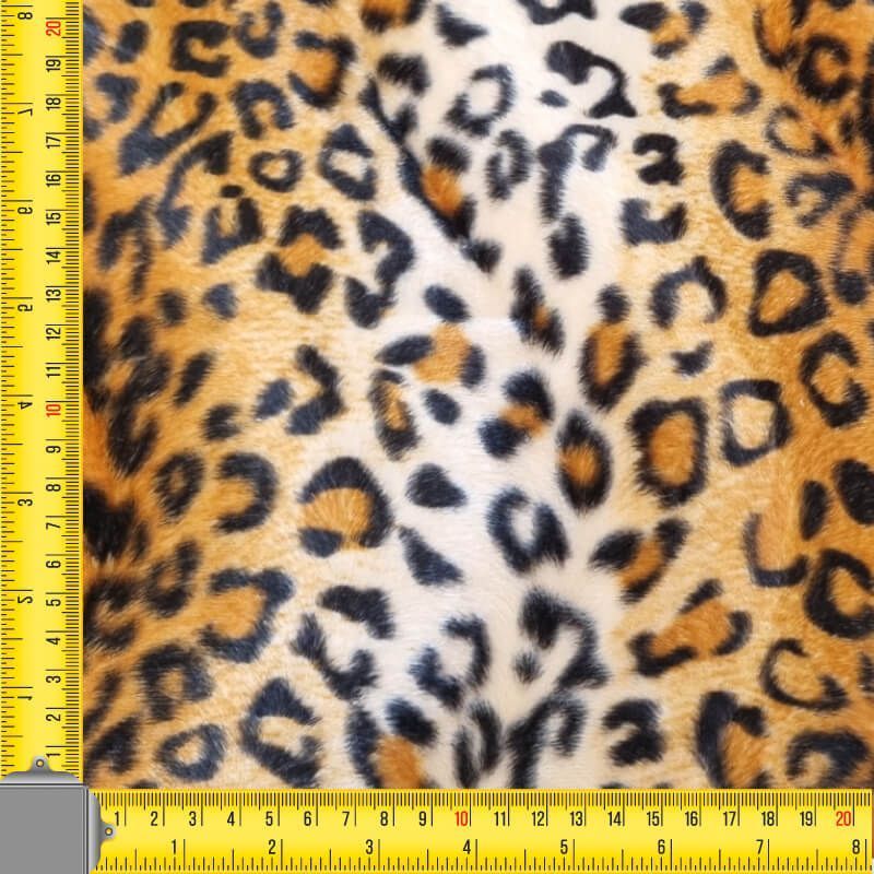 Tela de Piel Sintética Leopardo Bicolor Animal Print (ancho 1,50M) - Imagen 3