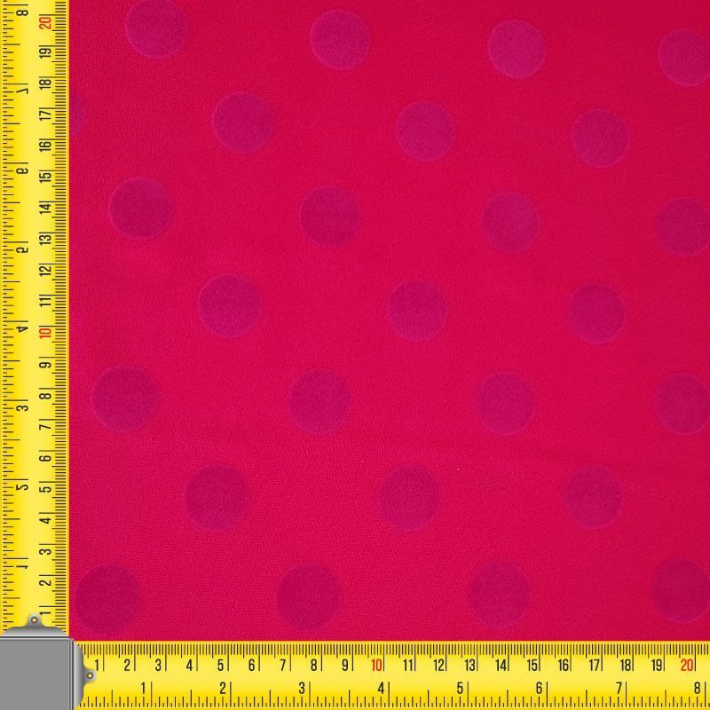 Tela de Stretch Fresa Lunar Fucsia 2cm Flocado Terciopelo (ancho 1,50M) - Imagen 3