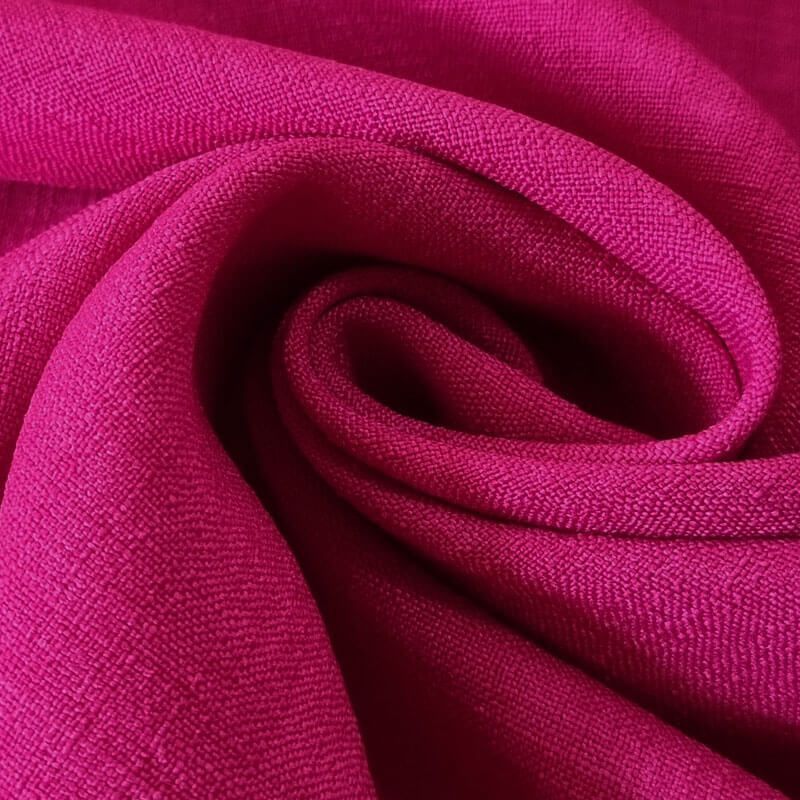 Tela Rústica Efecto Lino Fucsia (ancho 1,50M) - Imagen 2