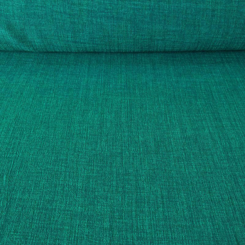 Tela Rústica Efecto Lino Verde Botella (ancho 1,50M)