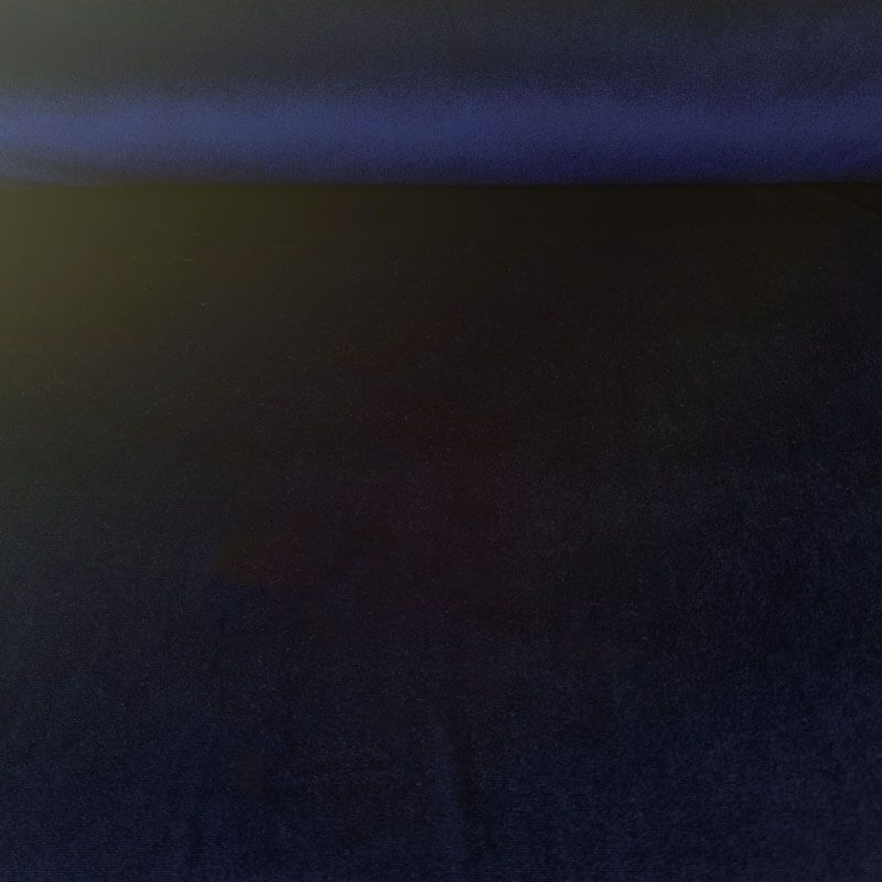 Tela de Terciopelo Azul Marino con Lycra (ancho 1,50M)