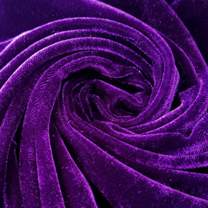 Tela de Terciopelo Morada con Lycra (ancho 1,50M) - Imagen 3