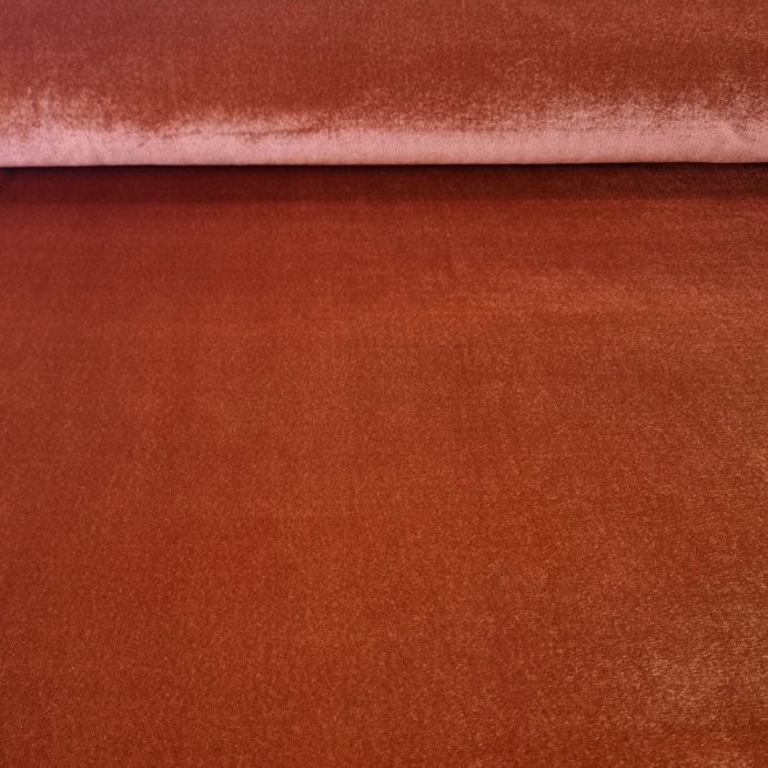 Tela de Terciopelo Teja con Lycra (ancho 1,50M)
