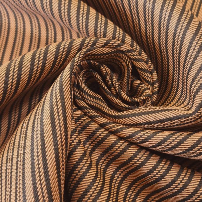 Tela de Patén Campera Rayas Camel (ancho 1,50M) - Imagen 2