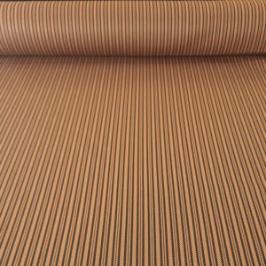 Tela de Patén Campera Rayas Camel (ancho 1,50M)