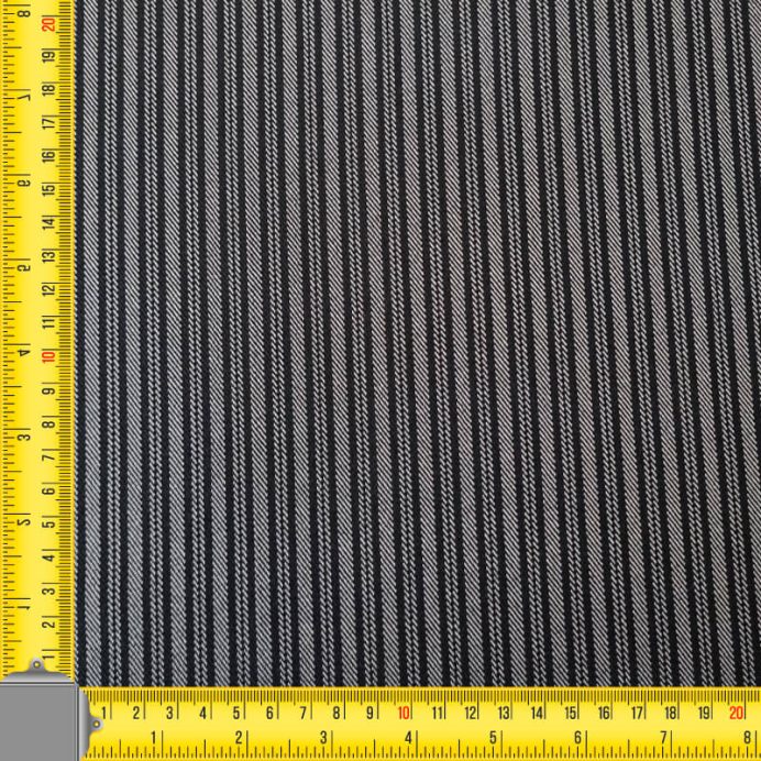 Tela de Patén Campera Rayas Gris (ancho 1,50M) - Imagen 4