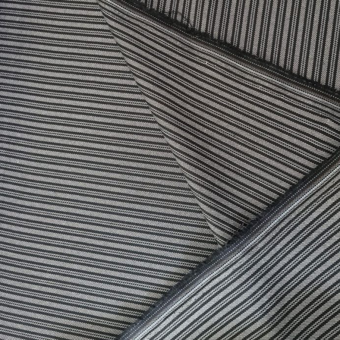 Tela de Patén Campera Rayas Gris (ancho 1,50M) - Imagen 3