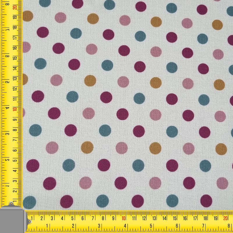 Tela Rústica Efecto Lino Beige Lunar 1,3cm Multicolor (ancho 1,50M) - Imagen 3