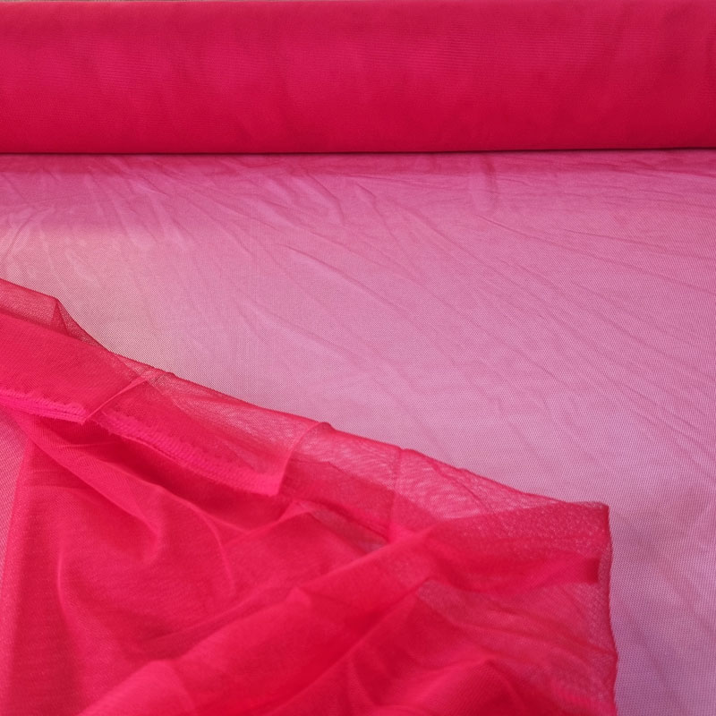 Tela de Tul Sedoso Roja Flamenca (ancho 1,60M)