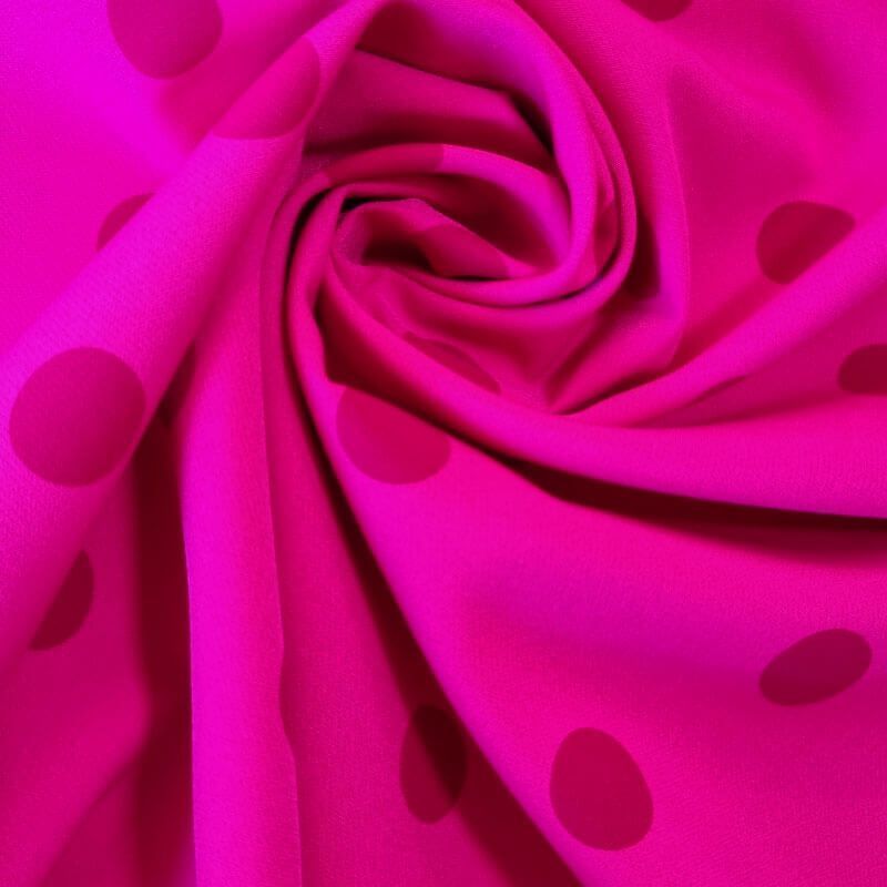 Tela de Polytecno Bielástico Fucsia Lunar Loco 2cm Monocolor (ancho 1,50M) - Imagen 2