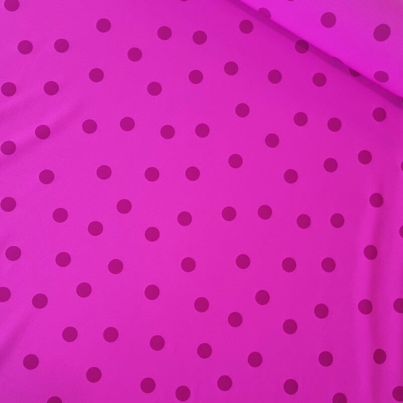 Tela de Polytecno Bielástico Fucsia Lunar Loco 2cm Monocolor (ancho 1,50M) - Imagen 3