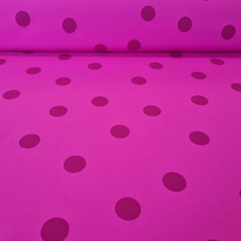 Tela de Polytecno Bielástico Fucsia Lunar Loco 2cm Monocolor (ancho 1,50M)