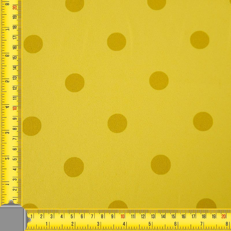 Tela de Polytecno Bielástico Amarillo Canario Lunar Monocolor 2cm (ancho 1,50M) - Imagen 4