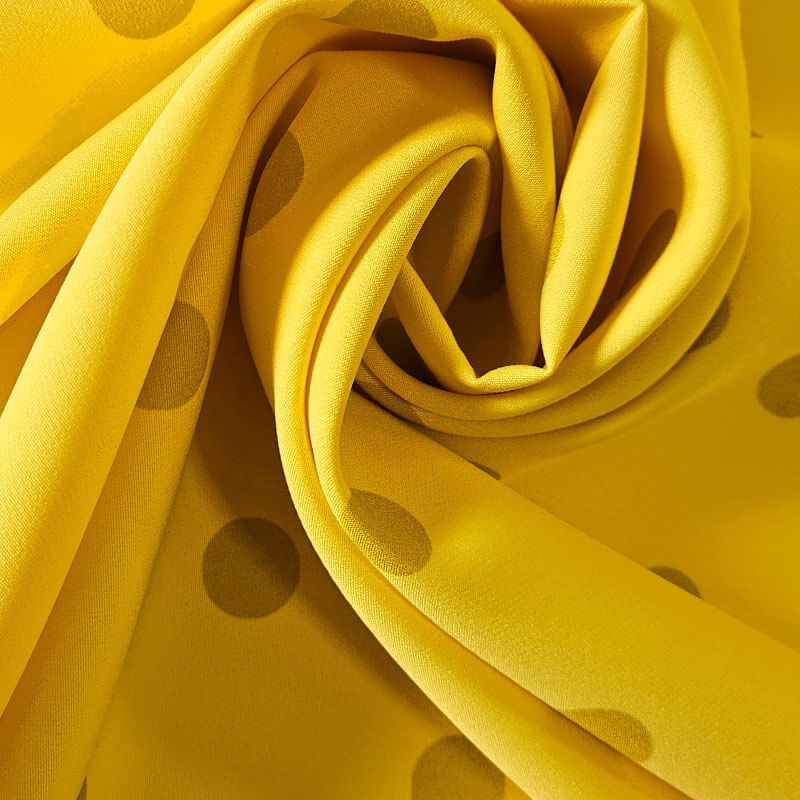 Tela de Polytecno Bielástico Amarillo Canario Lunar Monocolor 2cm (ancho 1,50M) - Imagen 3