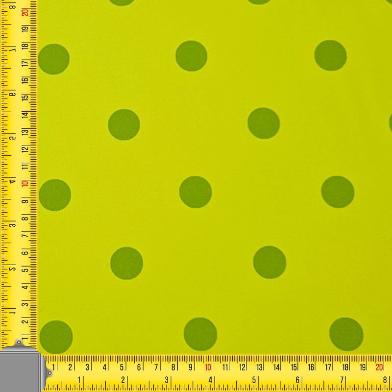 Tela de Polytecno Bielástico Amarillo Flúor Lunar Monocolor 2cm (ancho 1,50M) - Imagen 4
