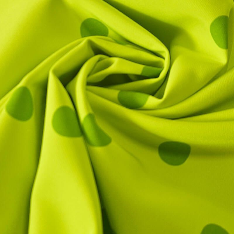 Tela de Polytecno Bielástico Amarillo Flúor Lunar Monocolor 2cm (ancho 1,50M) - Imagen 2