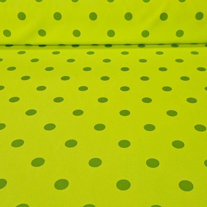 Tela de Polytecno Bielástico Amarillo Flúor Lunar Monocolor 2cm (ancho 1,50M)