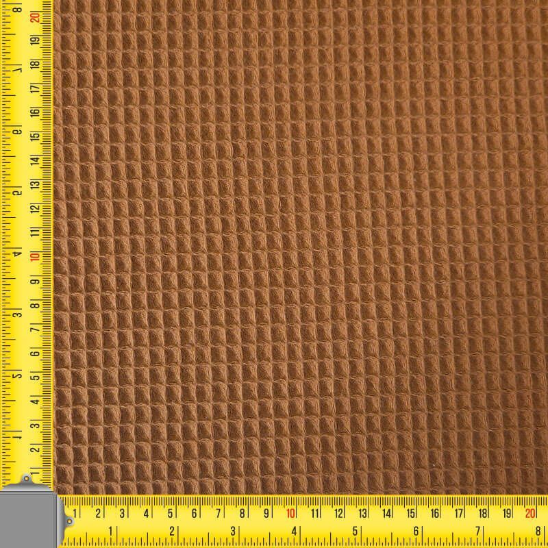 Tela de Piqué Waffle Arcilla (ancho 1,50M) - Imagen 3