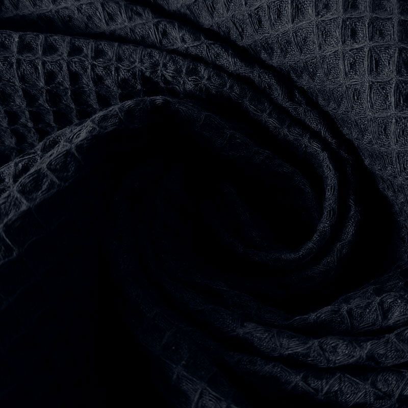 Tela de Piqué Waffle Marino (ancho 1,50M) - Imagen 2