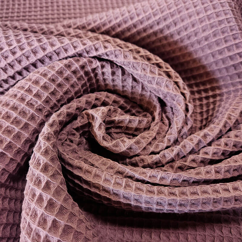 Tela de Piqué Waffle Púrpura Envejecido (ancho 1,50M) - Imagen 2