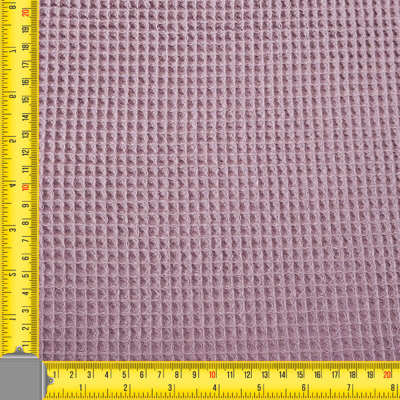 Tela de Piqué Waffle Púrpura Envejecido (ancho 1,50M) - Imagen 4