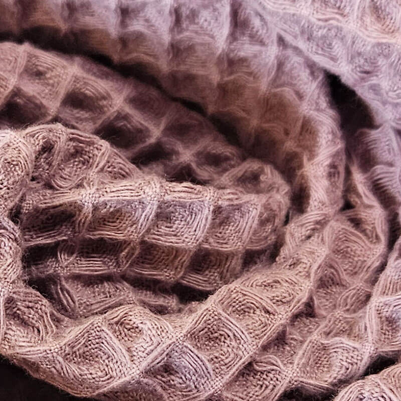 Tela de Piqué Waffle Púrpura Envejecido (ancho 1,50M) - Imagen 3