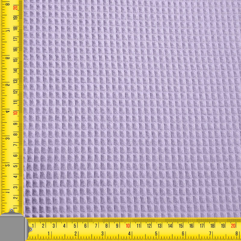 Tela de Piqué Waffle Lila (ancho 1,50M) - Imagen 3