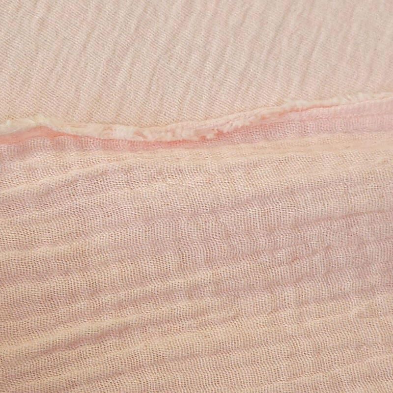 Tela de Doble Gasa Bambula Rosa Bebé (ancho 1,30M) - Imagen 3