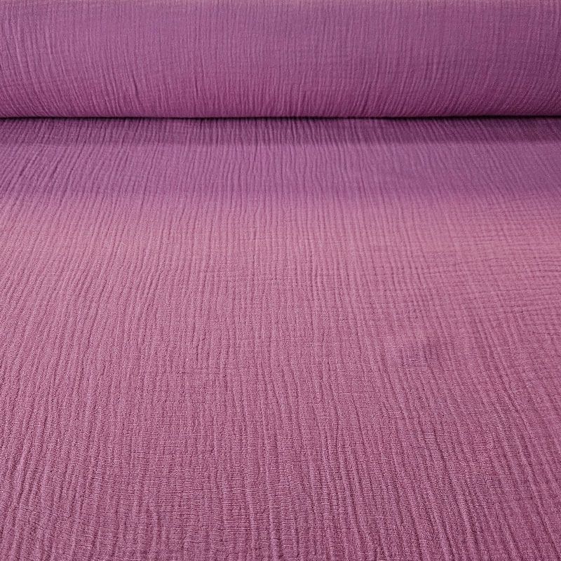 Tela de Doble Gasa Bambula Malva (ancho 1,30M)