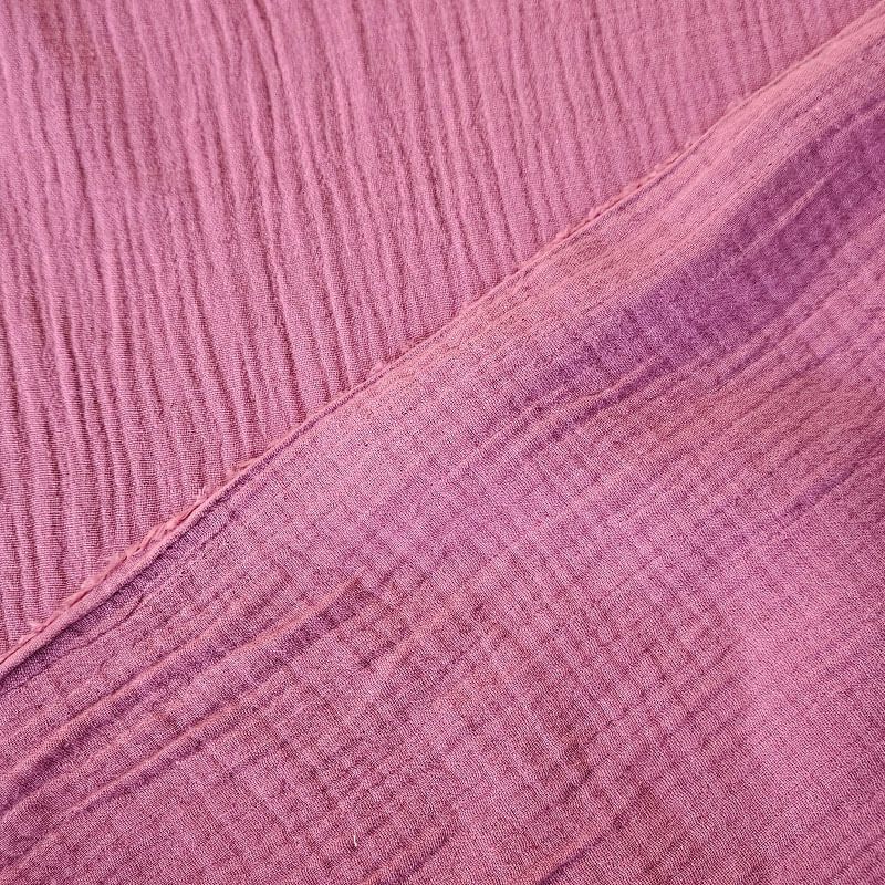 Tela de Doble Gasa Bambula Malva (ancho 1,30M) - Imagen 4