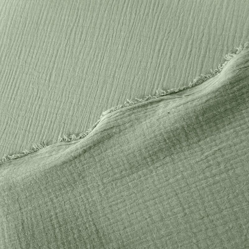 Tela de Doble Gasa Bambula Verde Hoja (ancho 1,30M) - Imagen 4