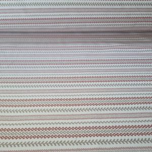 Tela de Gobelino Blanco Roto Étnica Ibiza Gris y Teja (ancho 2,80M)