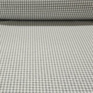 Tela de Lona Cruda Tejida Vichy Gris Pequeño (ancho 2,80M)