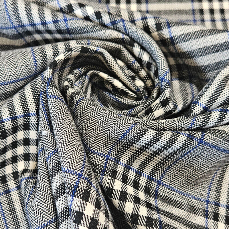 Tela de Príncipe de Gales Gris con Espigas (ancho 1,45M) - Imagen 2