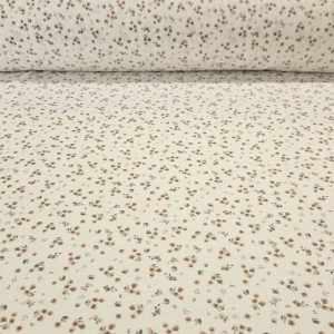 Tela de Sarga Blanco Roto Flores Liberty (ancho 1,50M)