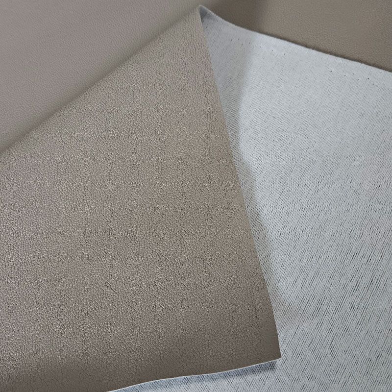 Tela de Polipiel Ignífuga y Antibacteriana Taupe (ancho 1,40M) - Imagen 2