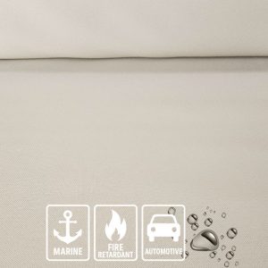 Tela de Polipiel Ignífuga Náutica y Automoción Crema (ancho 1,40M)