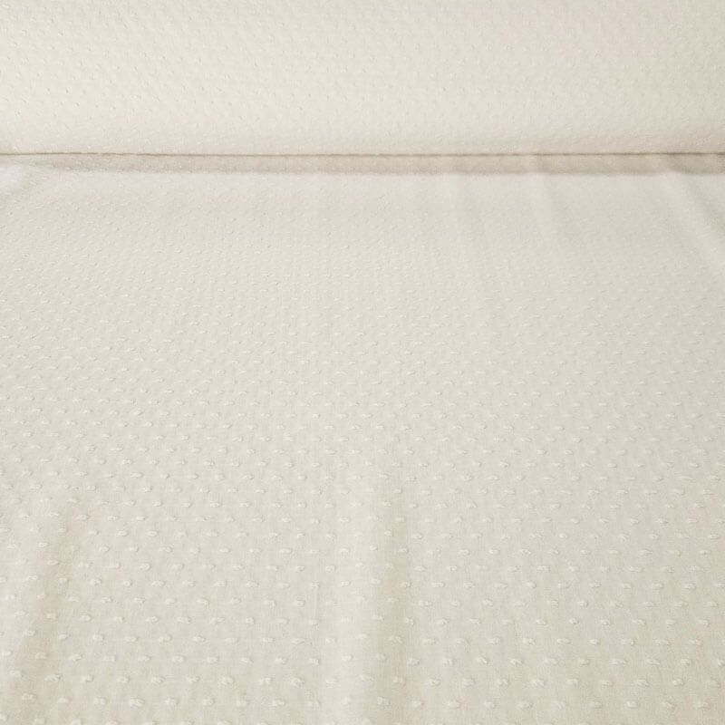 Popelín Plumeti Algodón Blanco Óptico (ancho 1,50M)