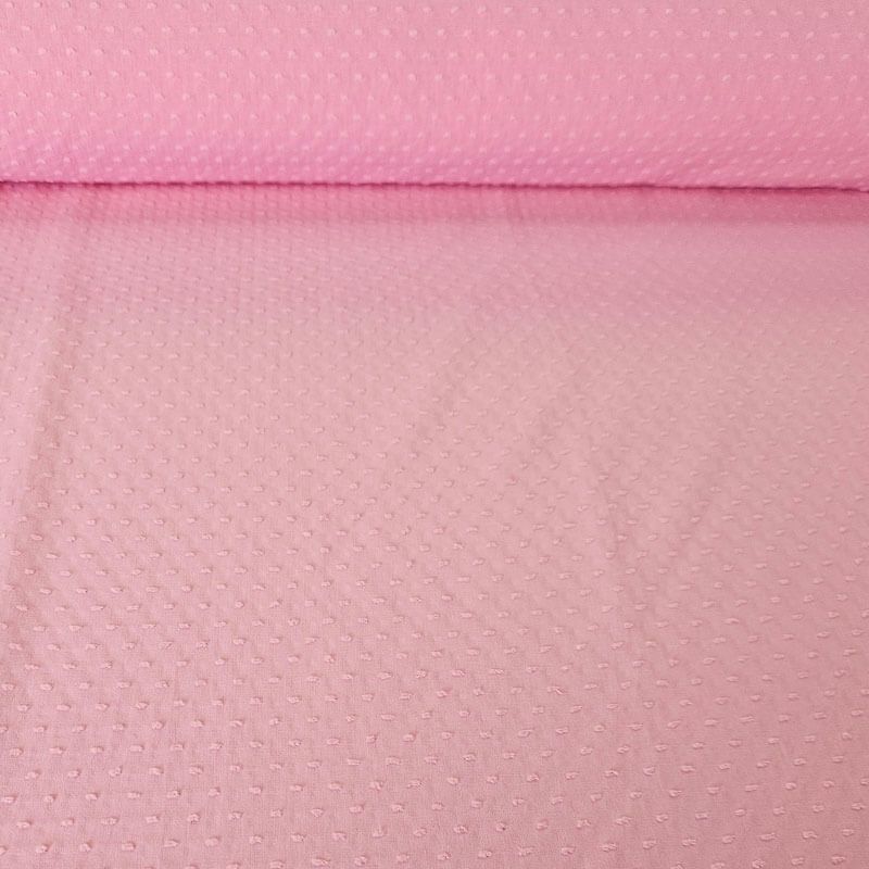 Popelín Plumeti Algodón Rosa Bebé (ancho 1,50M)