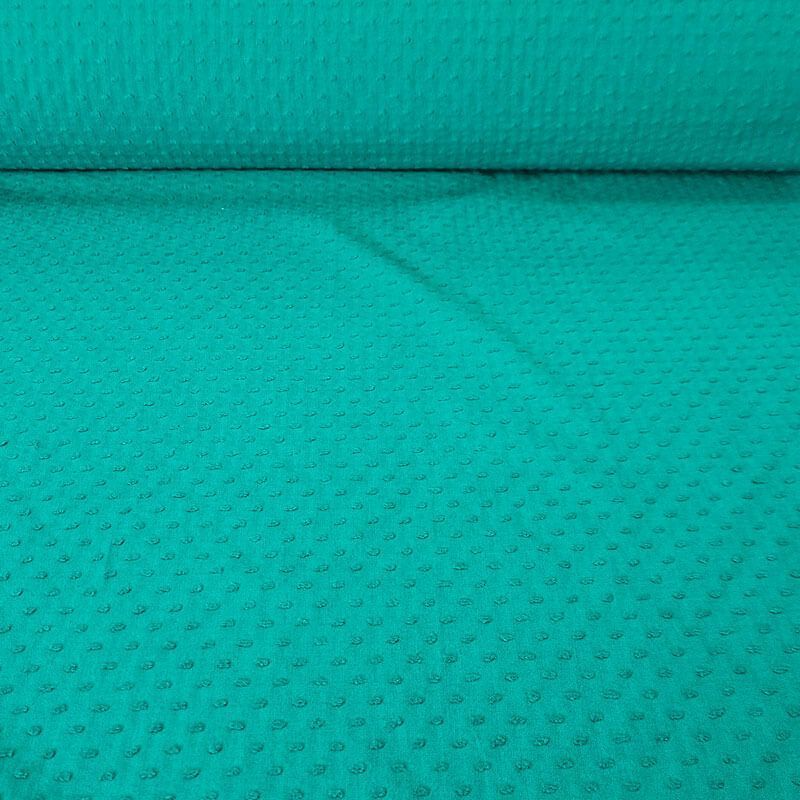 Popelín Plumeti Algodón Verde Esmeralda (ancho 1,50M)