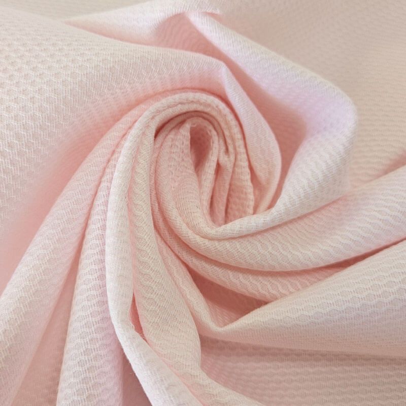 Tela de Piqué Abeja Rosa Bebé (ancho 1,60M) - Imagen 2