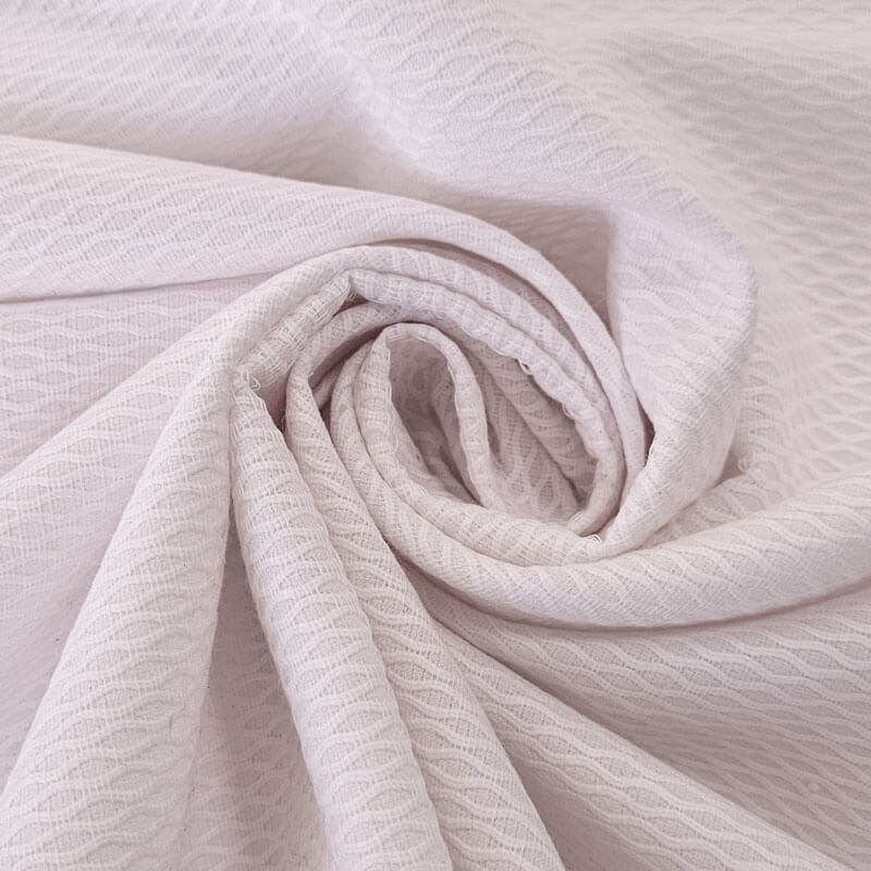 Tela de Piqué Rombos Rosa Bebé (ancho 1,60M) - Imagen 2
