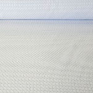 Tela de Piqué Abeja Grande Blanca (ancho 1,60M)