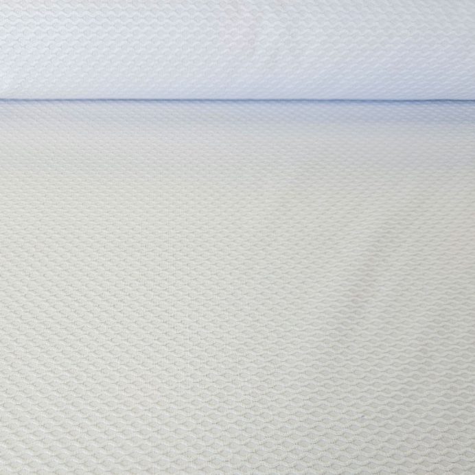Tela de Piqué Abeja Grande Blanca (ancho 1,60M)