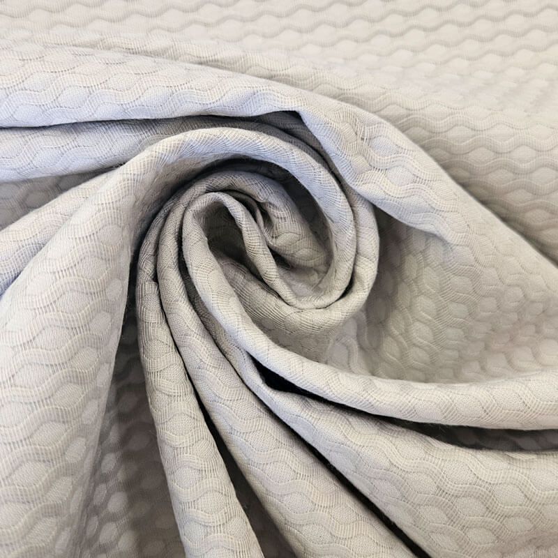 Tela de Piqué Abeja Grande Gris (ancho 1,60M) - Imagen 2