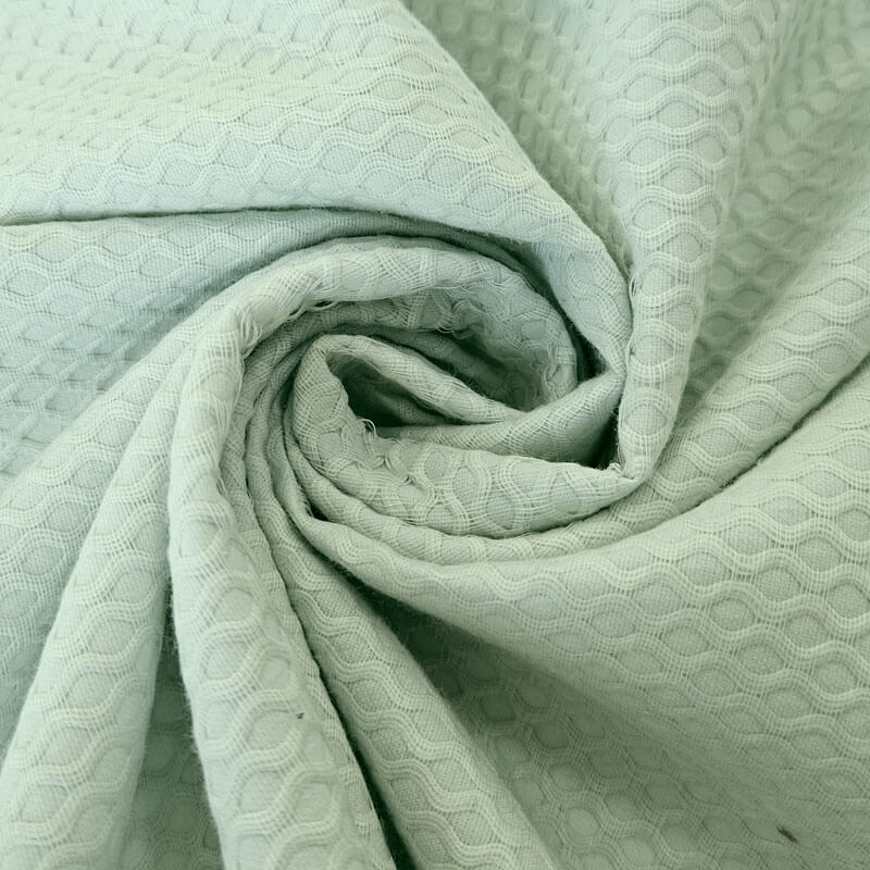 Tela de Piqué Abeja Grande Verde (ancho 1,60M) - Imagen 2