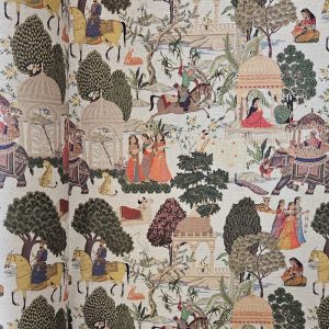Tela Half Panamá Reinos de la India Lino Algodón (ancho 2,80M)