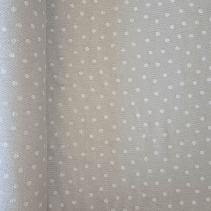 Tela de Piqué Topos Gris (ancho 1,60M)
